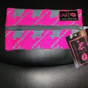 NWT Makeup Junkie Bag (no tassle):  mini pink/multicolor design